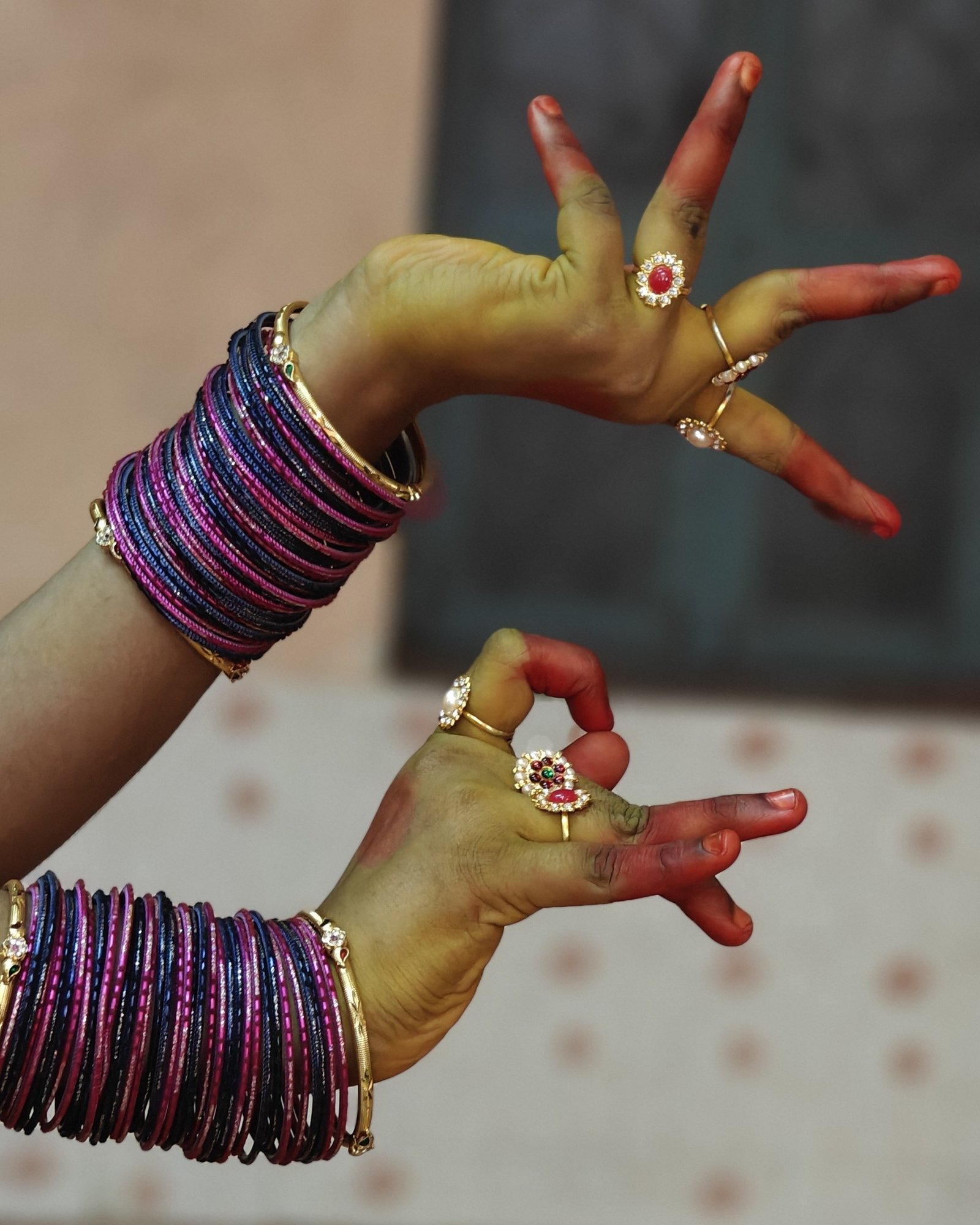 Natya Deepika student demonstrating authentic classical Kuchipudi Hastas and hand mudras